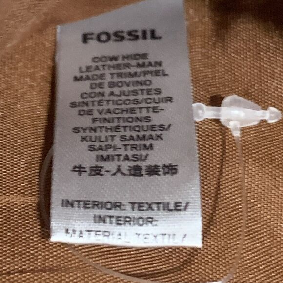 Fossil Leather Stripe Snap Button RFID Wallet Women - Picture 9 of 9